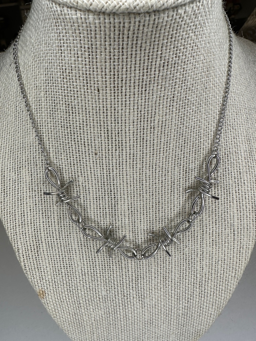 Barbed Wire Adjustable Chain Necklace